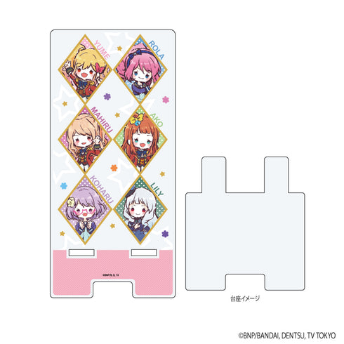 『アイカツスターズ!』スマキャラスタンド 01/ゆめ&ローラ&真昼&あこ&小春&リリィ(グラフアートイラスト)